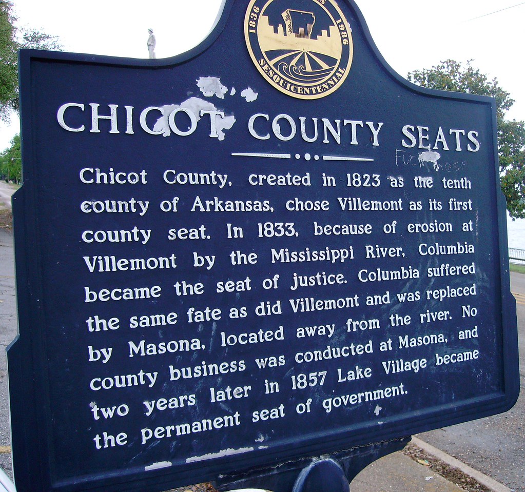 Chicot County Seat Marker (Lake Village, Arkansas) Flickr
