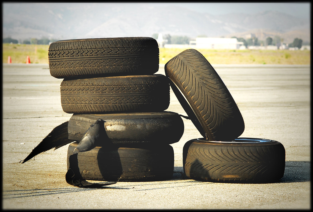 Used Tires This is the stack of tires I went through by th… Flickr