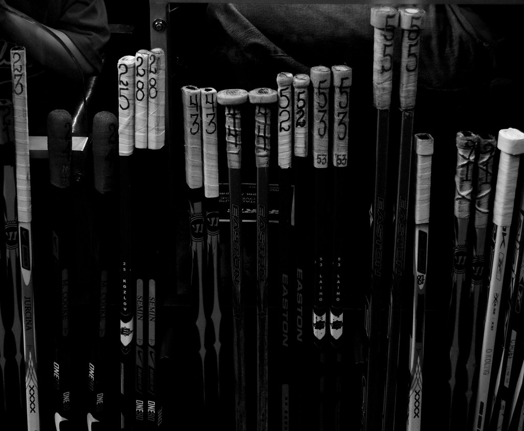 Hockey Sticks The hockey sticks of the Washington Capitals… Daniel