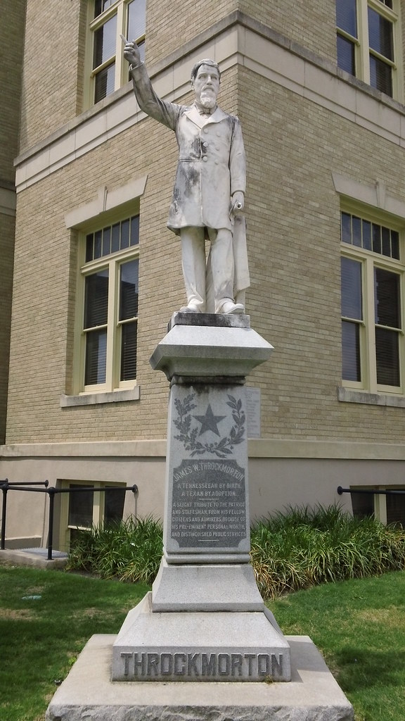 James W. Throckmorton McKinney, TX statue of Governor and … Flickr