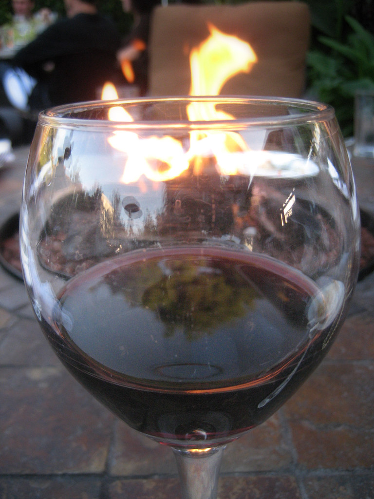 Wine on fire For our anniversary. At Zatoon's, a wonderful… Flickr