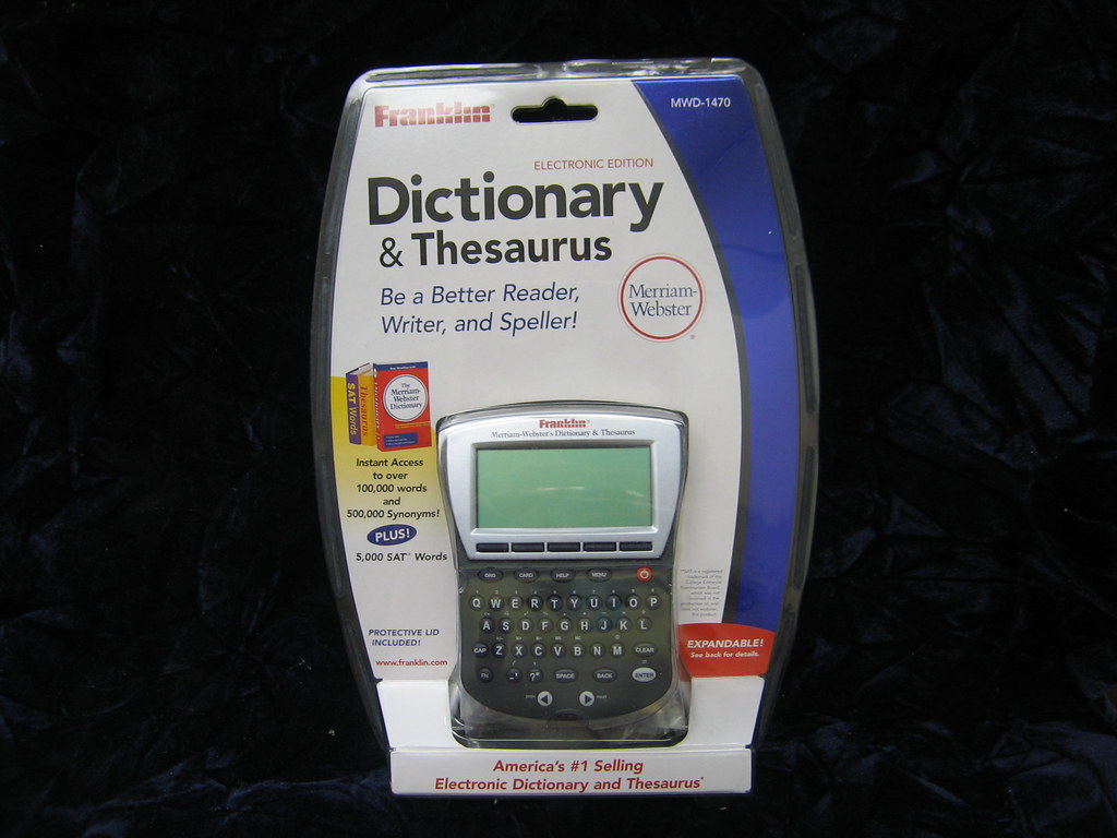 Item 58 Franklin Electronic Dictionary & Thesaurus Flickr