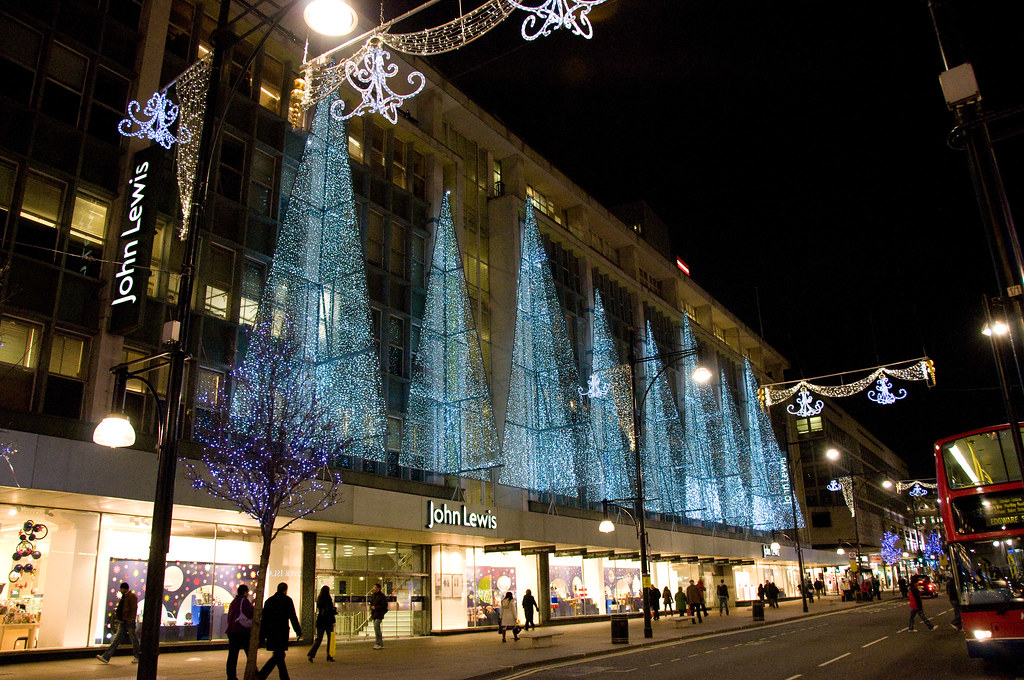 Christmas lights on Oxford Street Chris Eason Flickr