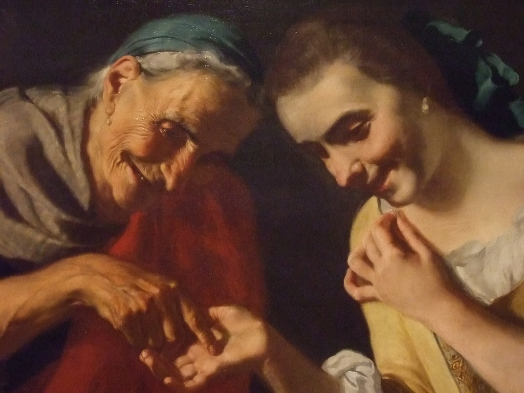 The Fortune Teller by Gaspare Traversi Italian 1760 CE oil on canvas (1