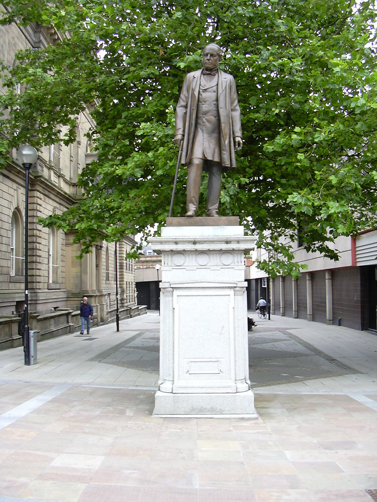 Town Hall Statue William Henry Hornby (born in Blackburn, Lancashire