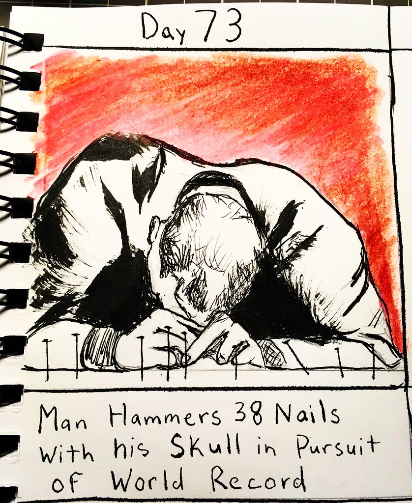 Day 73 Hammerhead hits 38 nails in with his skull The100D… Flickr