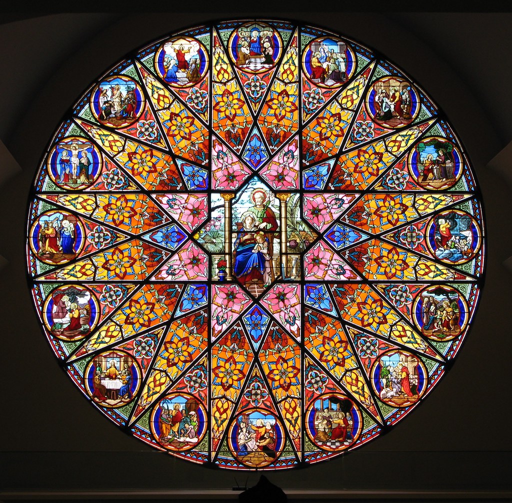 Stained glass Holy Family Church, Katong, Singapore. This … Flickr