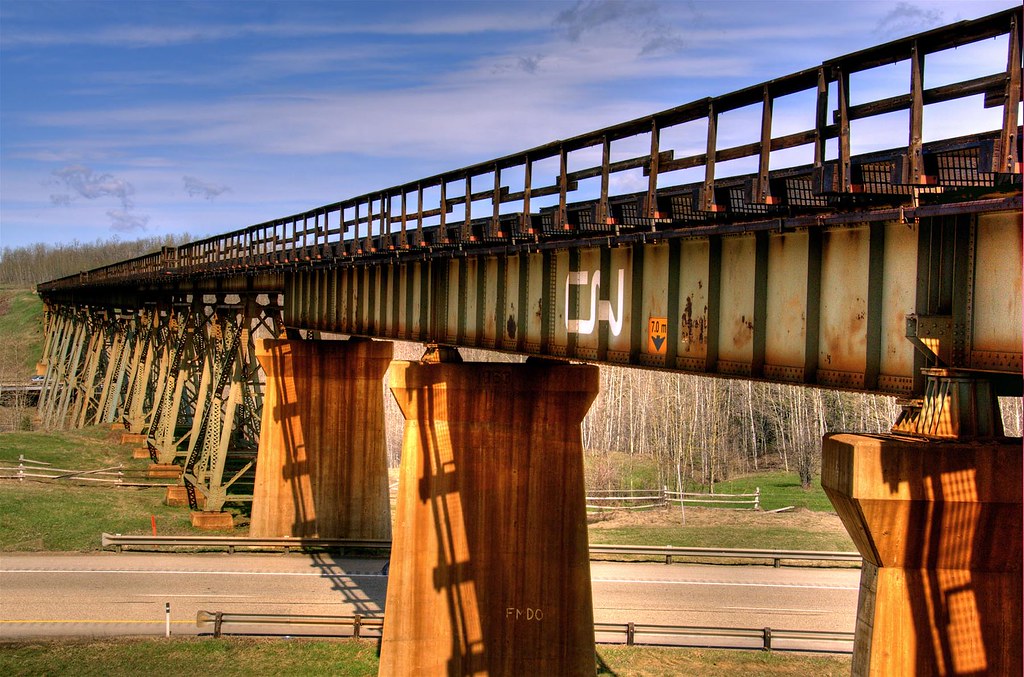 Canadian National Railway Bridge, Gainford, Alberta Flickr