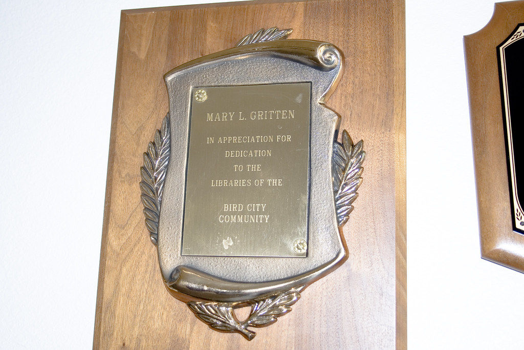Bird City Library Dedication Plaque Beth Hoffman Flickr