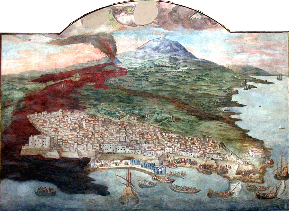 Mount Etna eruption in 1669 Impressive fresco (ascribed to… Flickr