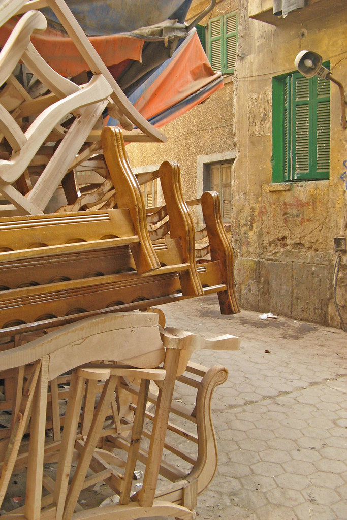 Cairo furniture market street in Old Cairo where furniture… Flickr