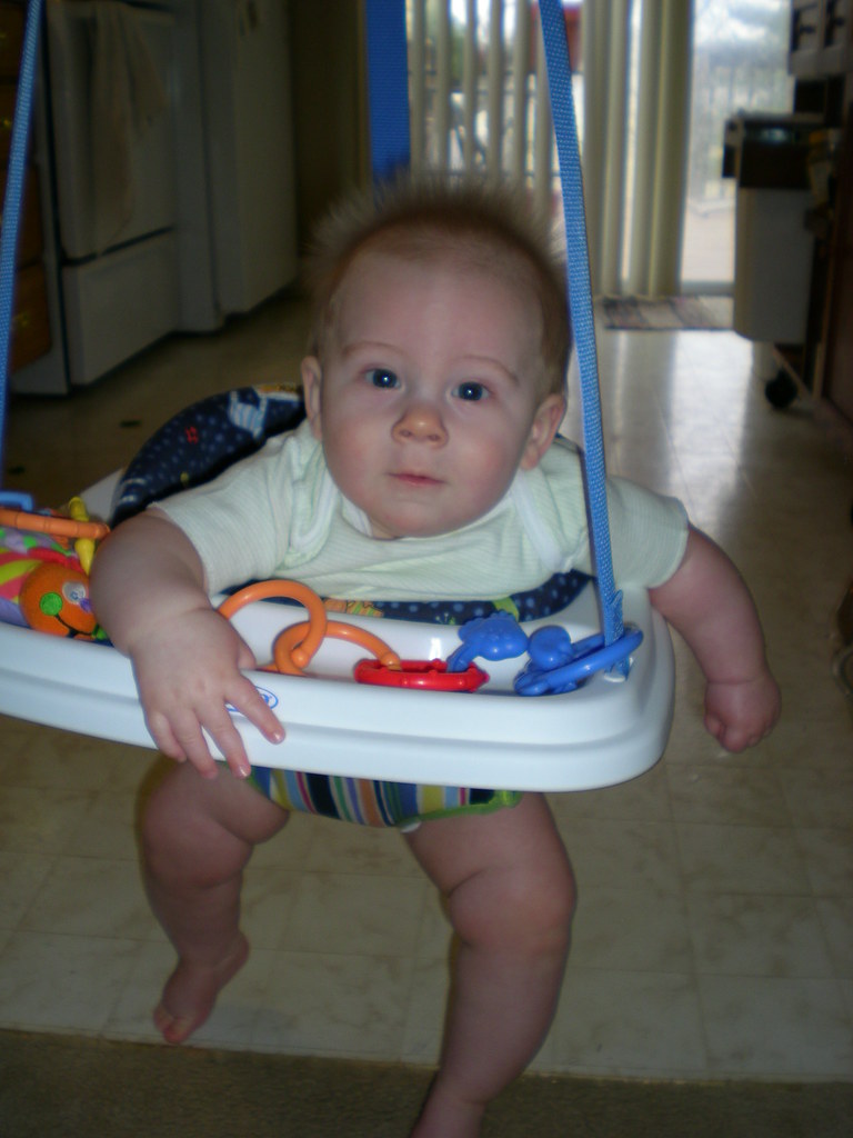 Playing in his Johnny Jump up April 2008 Kate Malone Flickr