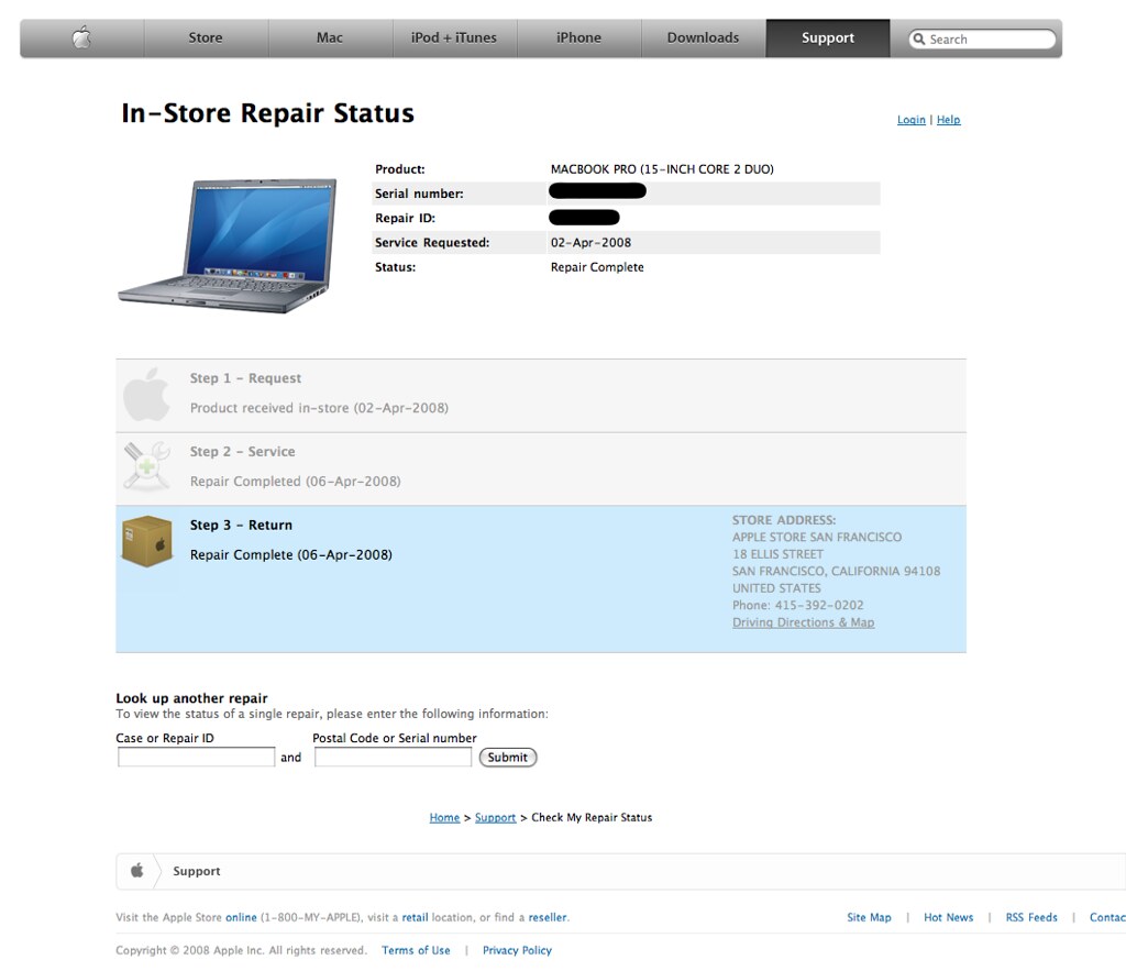 Apple Support Repair Status Detail Flickr