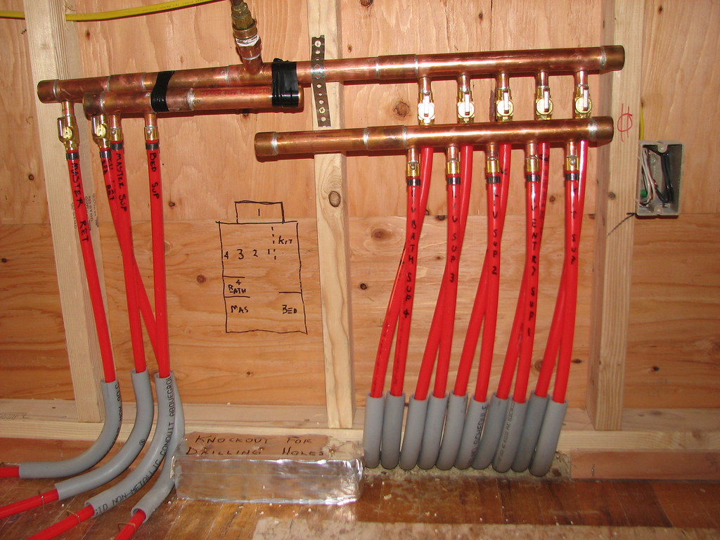 radiant floor heating manifold Scott & Justine fromWyo Flickr