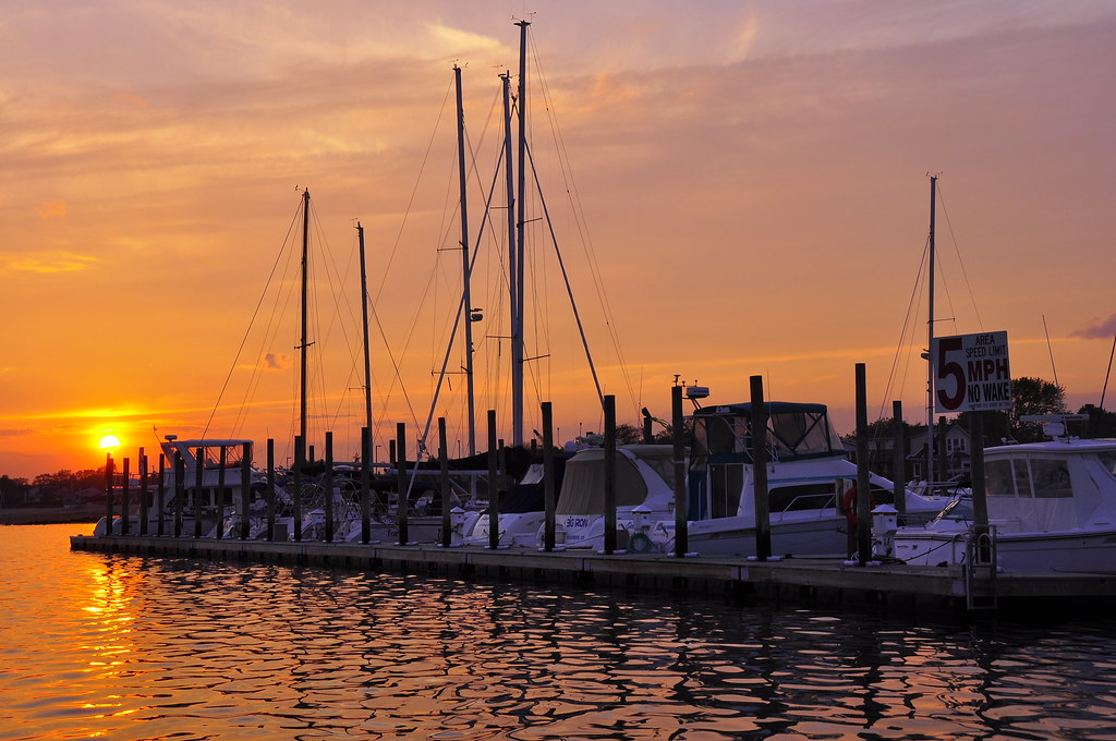 sunset Hewlett Bay Hewlett Bay Park boat boats gondola Flickr