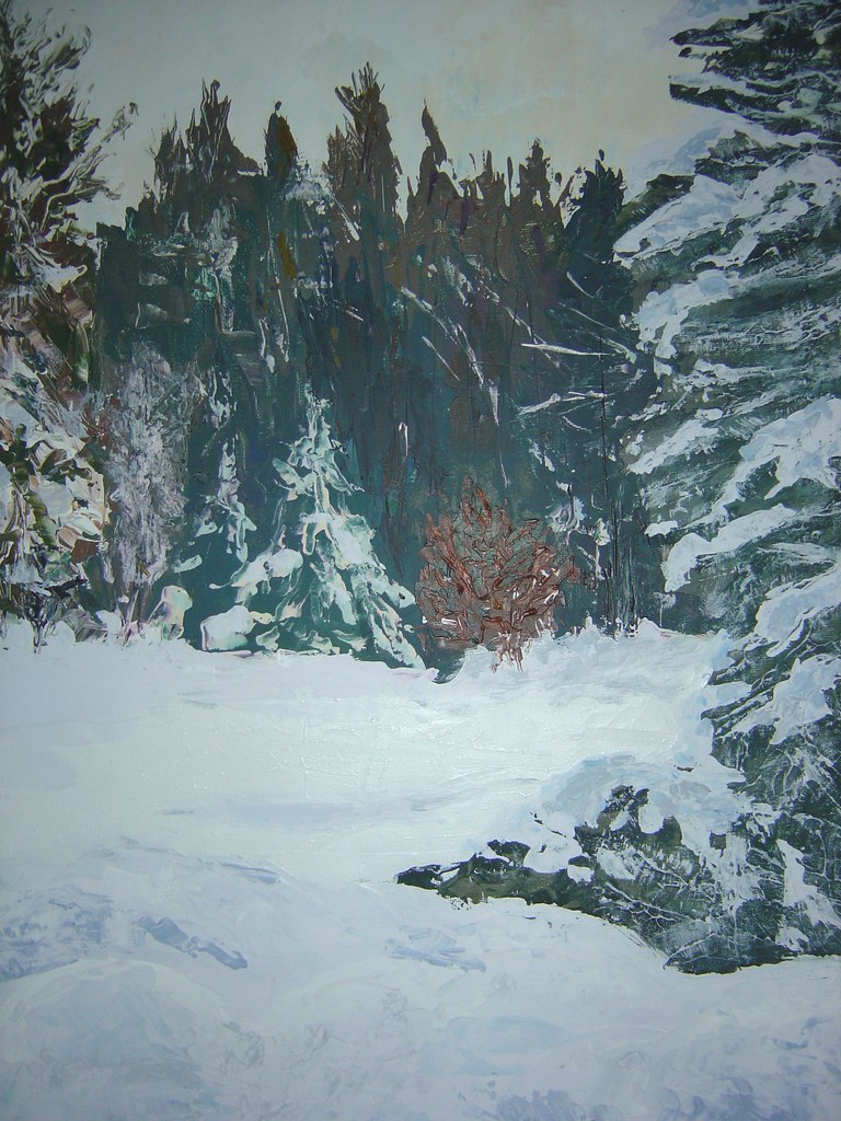 Gatineau woods Quebec Painting by David Penn in acrylic af??? Flickr