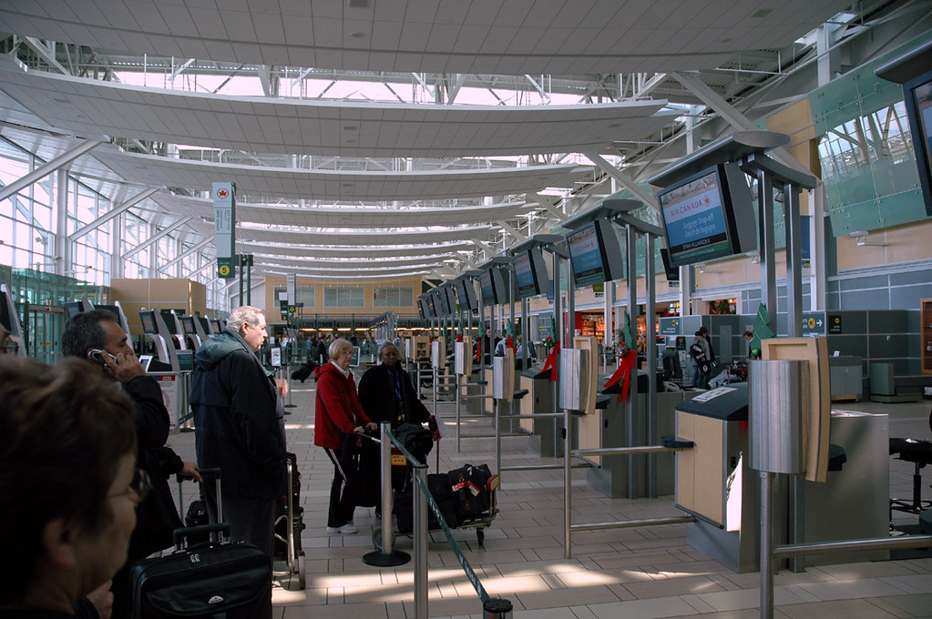 YVR Air Canada's so called Express Baggage drop off... one… Flickr