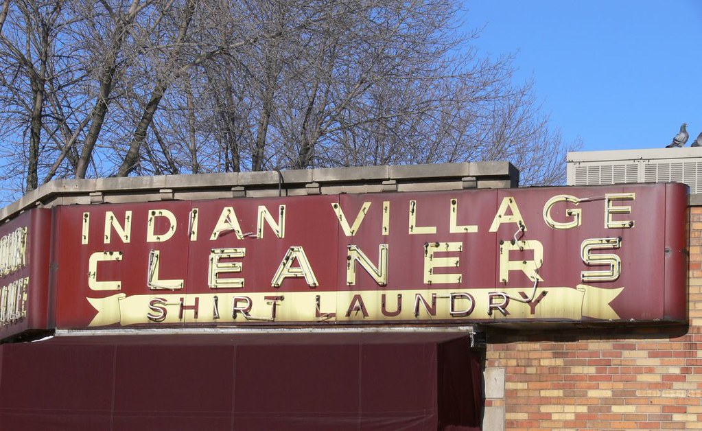 Indian Village Cleaners Detroit A cool sign located on M… Flickr