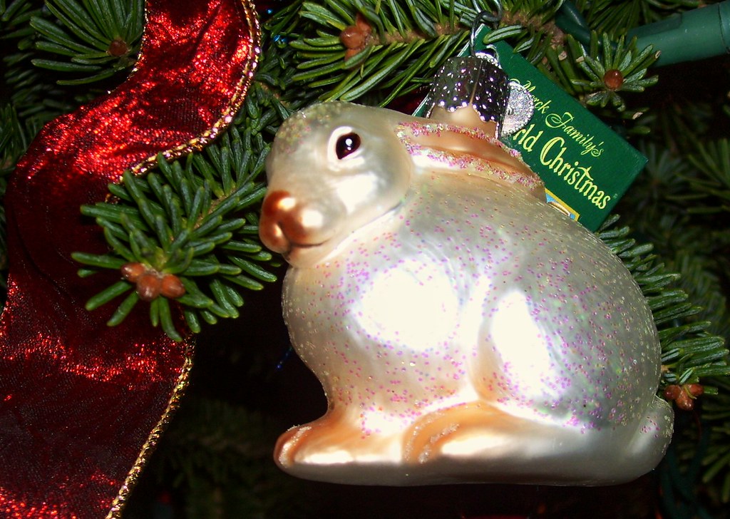 Bunny Ornament Glass ornaments are special to me because I… Flickr