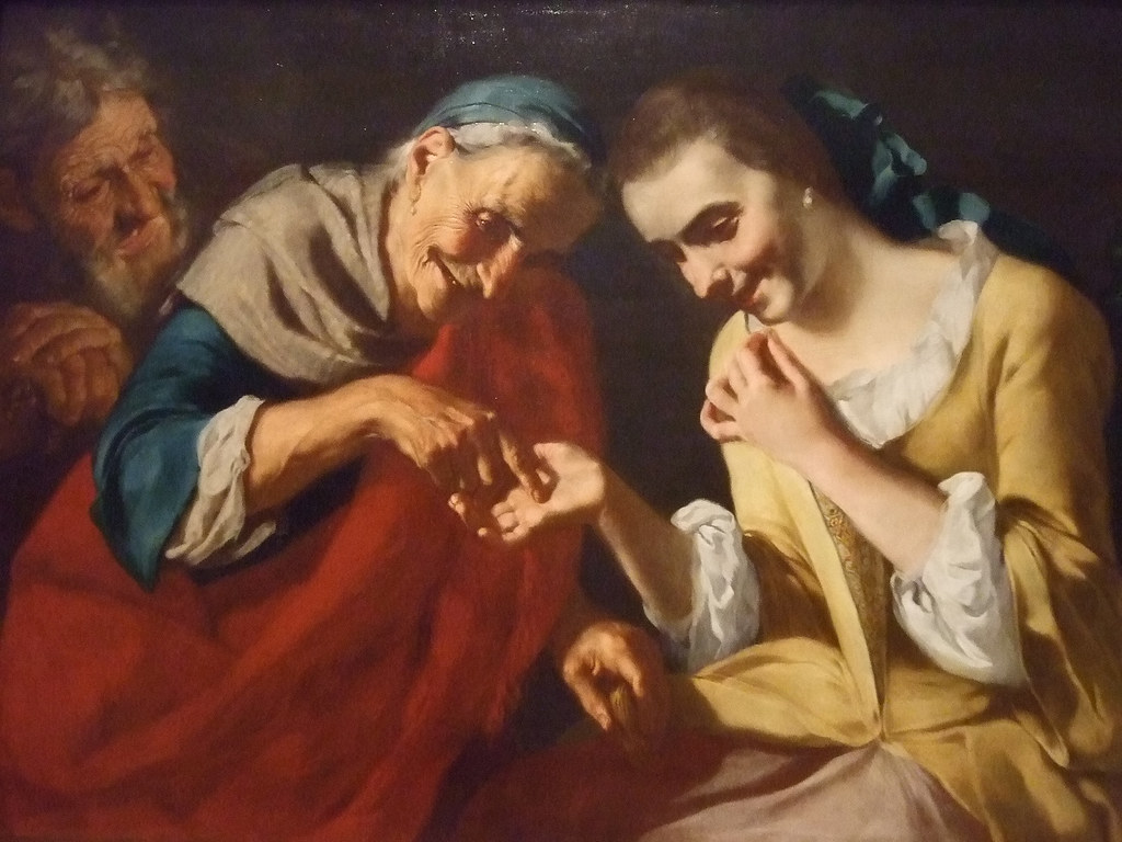 The Fortune Teller by Gaspare Traversi Italian 1760 CE oil… Flickr