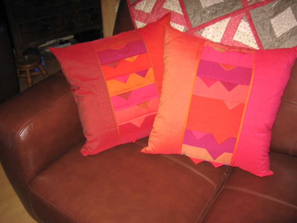 Vibrant coloured cushions Made from 100 cotton fabric usi… Flickr