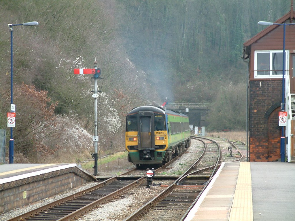 Ledbury Station, northbound train departing The signaller … Flickr