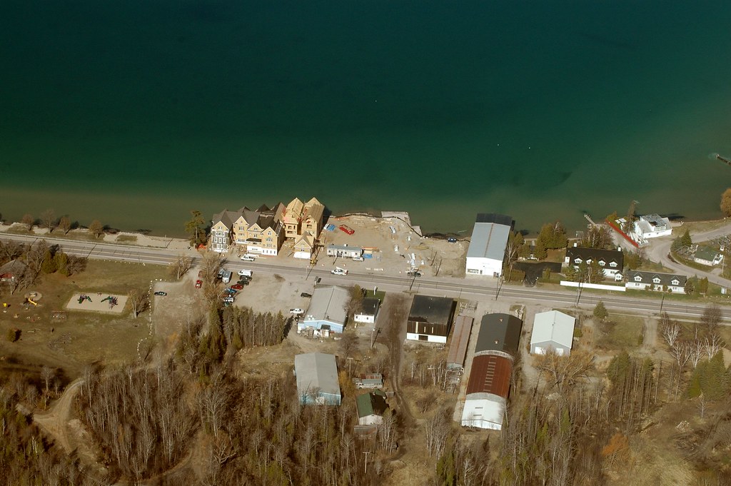 Walloon Walloon Lake Aerial photo of the village of Wall… Flickr