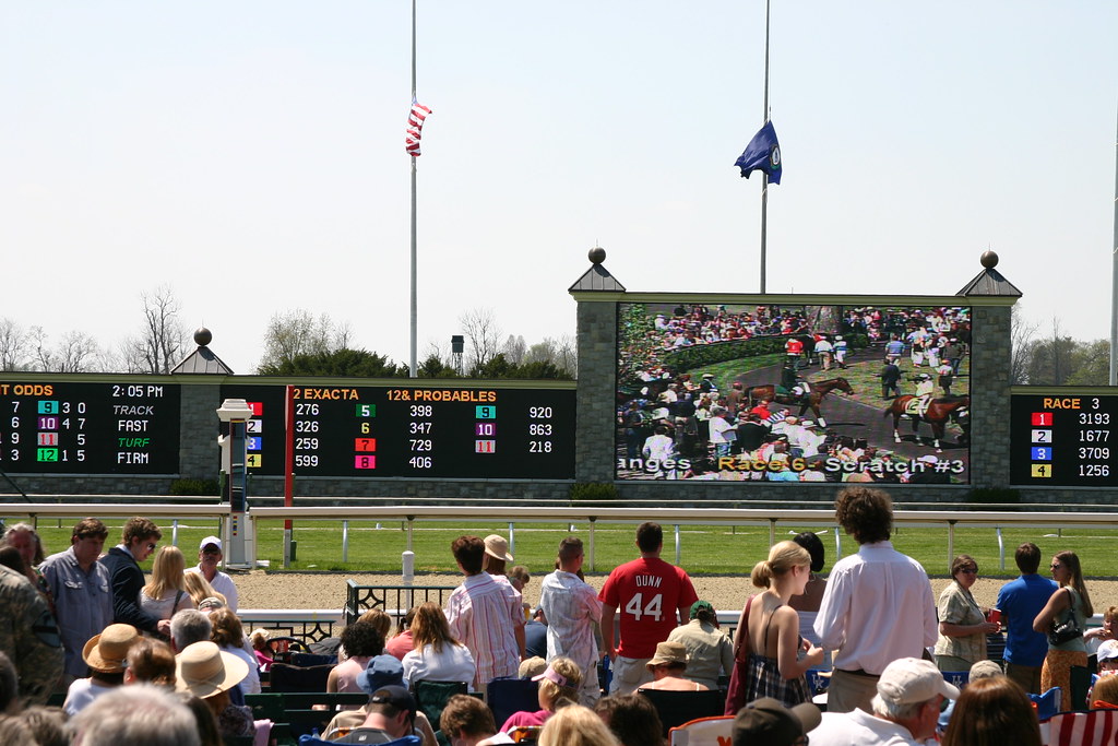 The Keeneland information board Fancy, isn't it? On top of… Flickr