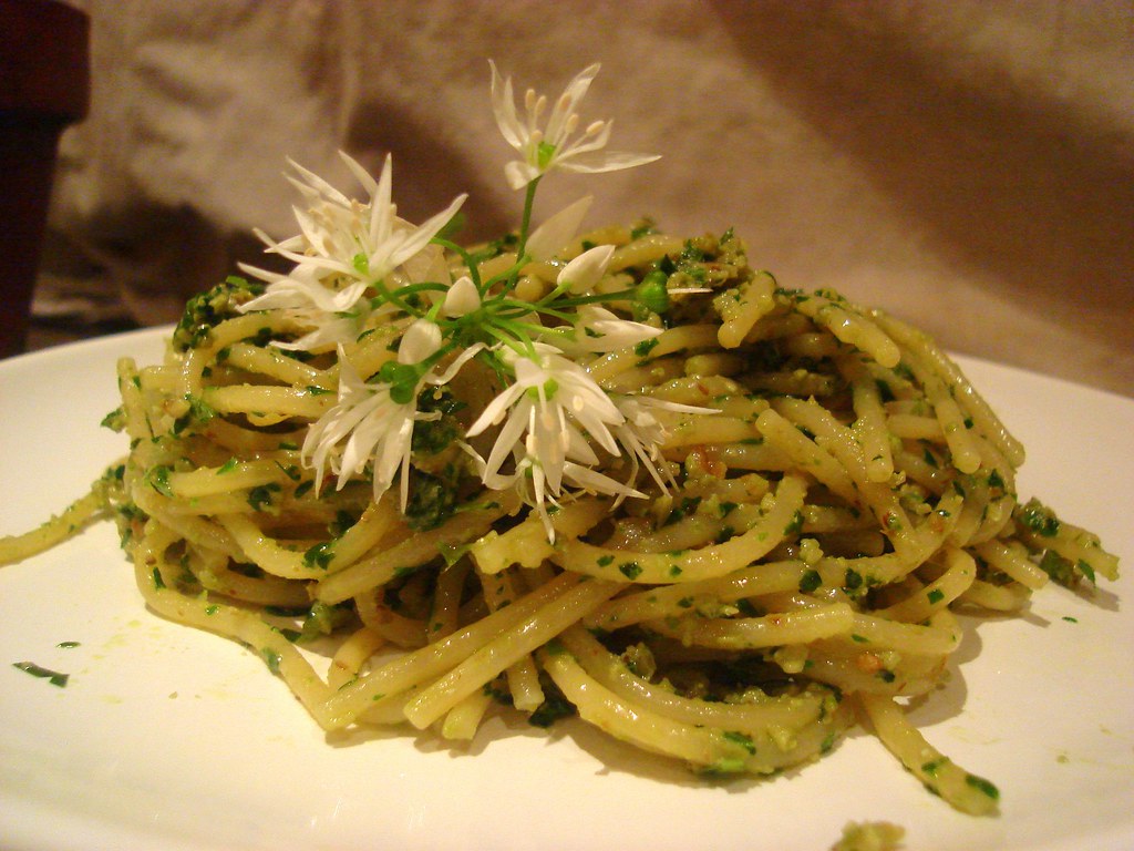 Wild Garlic Pesto Finely chopped wild garlic leaves with r… Flickr