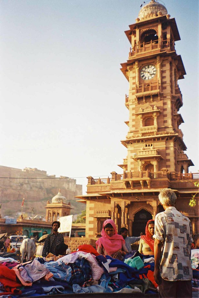 Clock Tower in market area Udaipur, Rajasthan, India Flickr