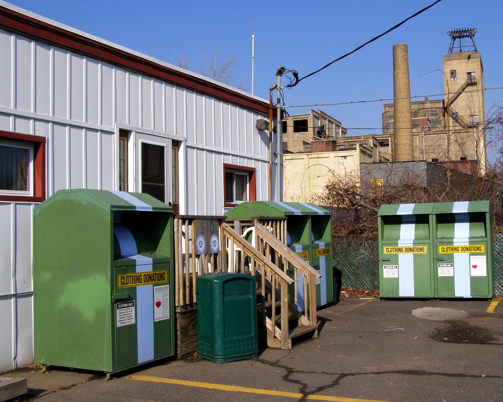 Clothing Donations Bins at Department of Public Works, Edg… Flickr