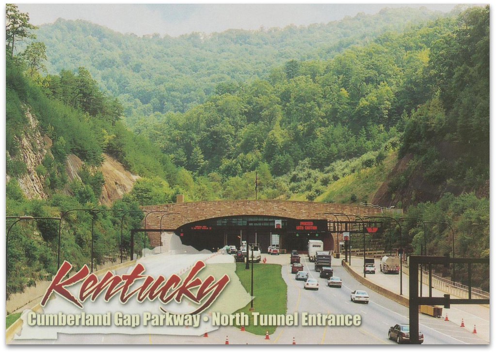 Cumberland Gap Parkway postcard North Tunnel entrance Flickr