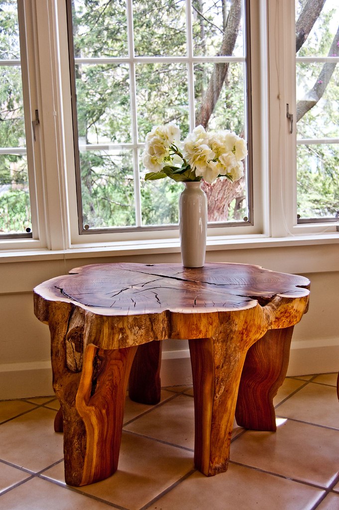 Tree trunk table Table by John Swanson Flickr