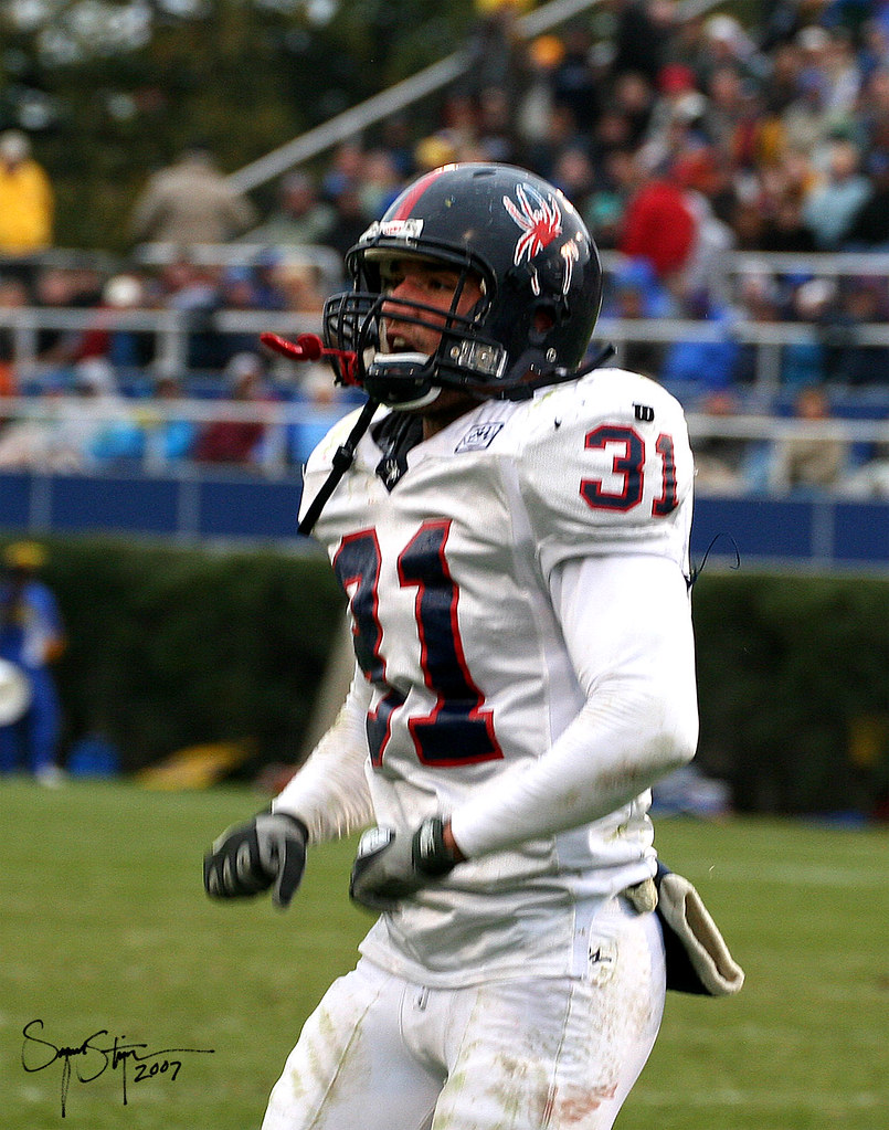 EXORBITANT Richmond Freshmen LB Eric McBride is excited. Saquan Stimpson Flickr
