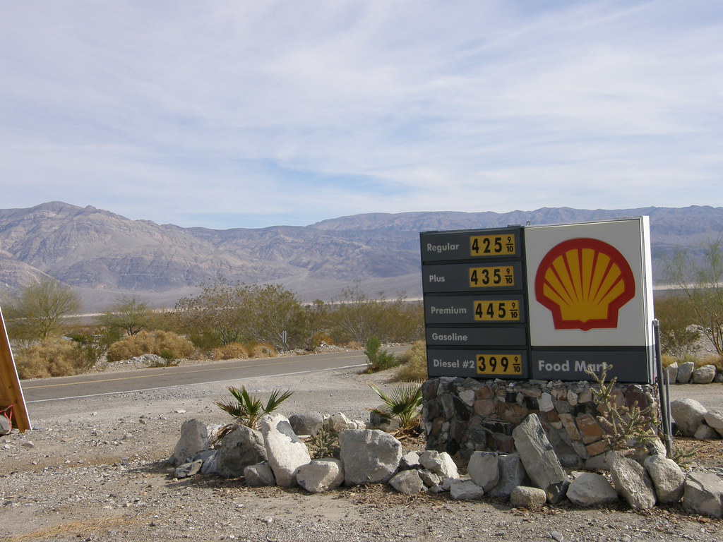 Look at the price of gas in Death Valley! Michael Baron Flickr