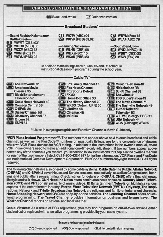 Grand Rapids Edition (August 22, 1998) From my TV Guide co… Flickr
