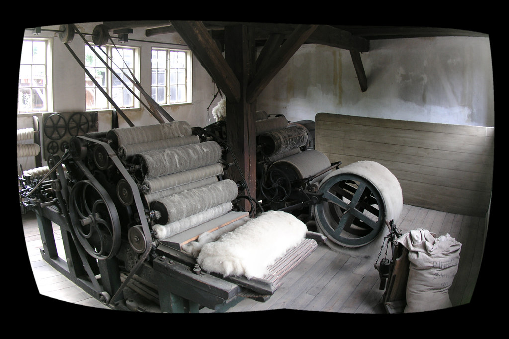 The Engine of the Industrial Revolution Wool carding machi… Flickr
