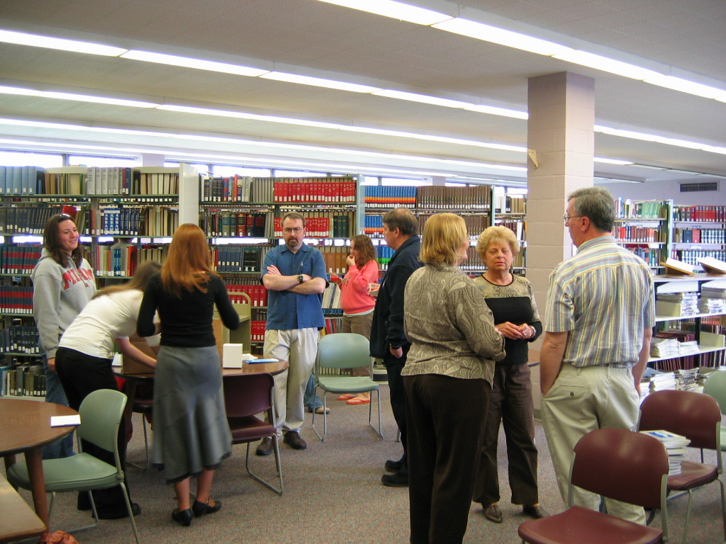 Bowman, Kerrigan, and Seng sign their book at April Author… Flickr
