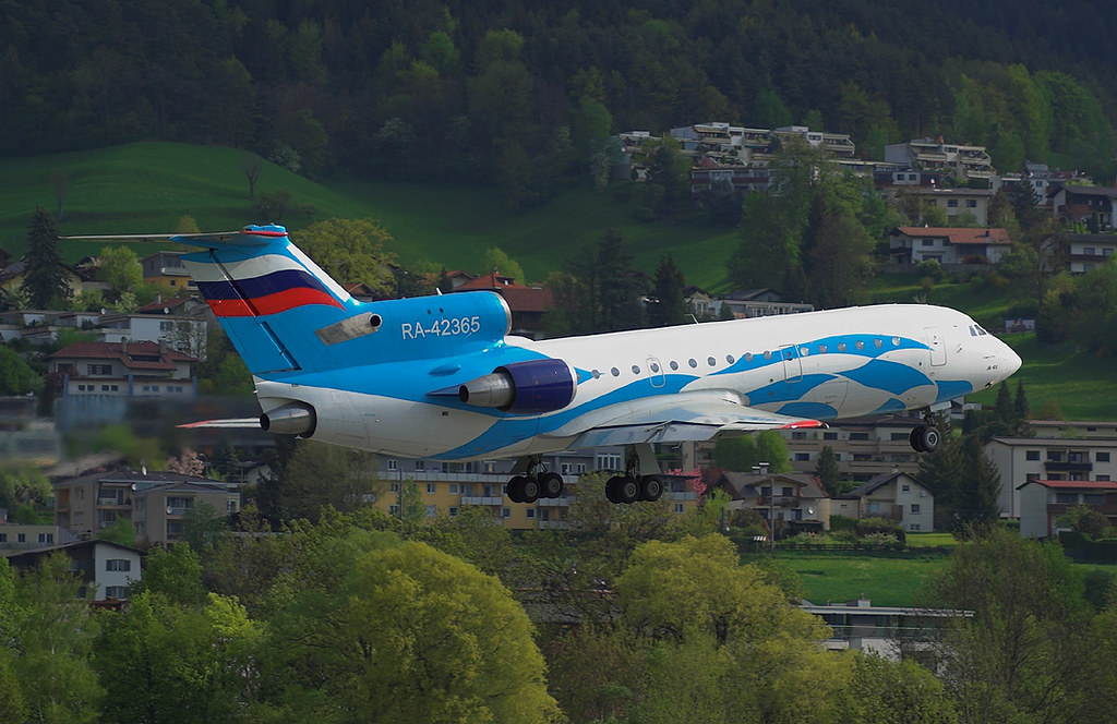 Aero Rent Yak 42D A beautiful Yak 42 departing in morning … Flickr