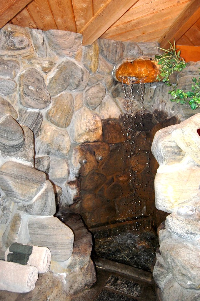 The Gnome Home Rock waterfall shower! Marigold & Steve Haske Flickr