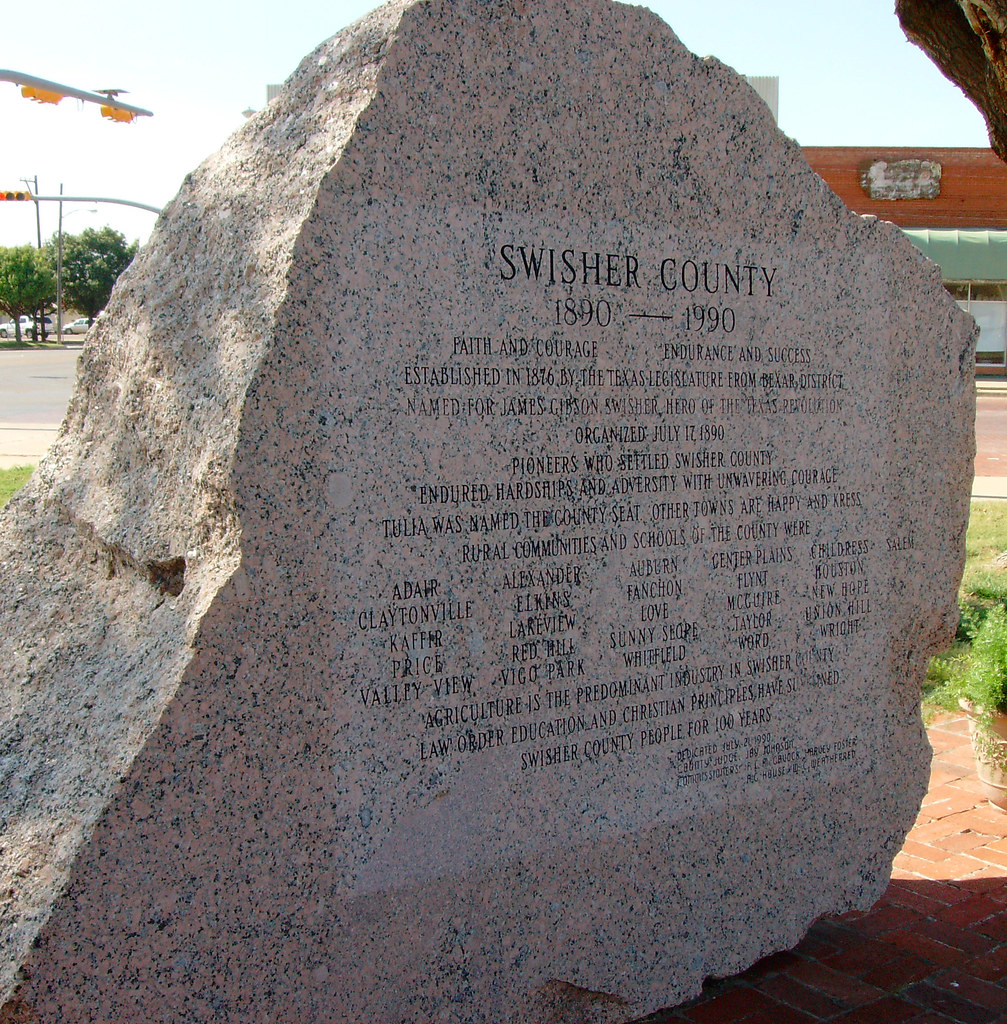 Swisher County Monument (Tulia, Texas) Located on the grou… Flickr