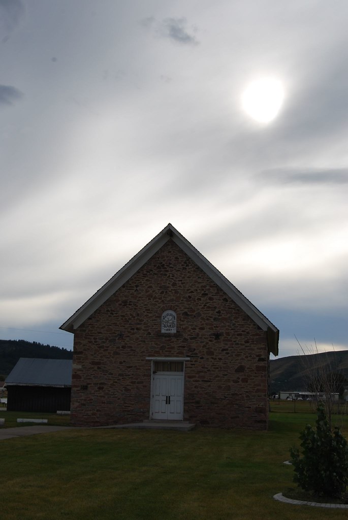 rock church, LDS, Auburn, WY Erin Kinney Flickr