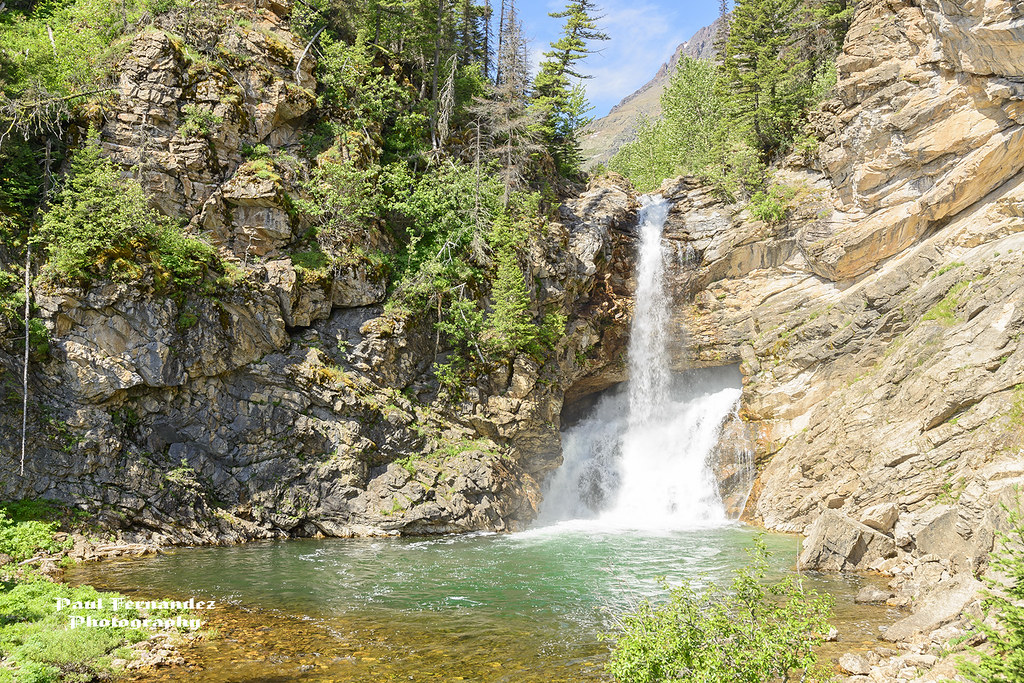 On Black Running Eagle Falls CloseUp at Glacier National Park, Montana by D200PAUL [Large]