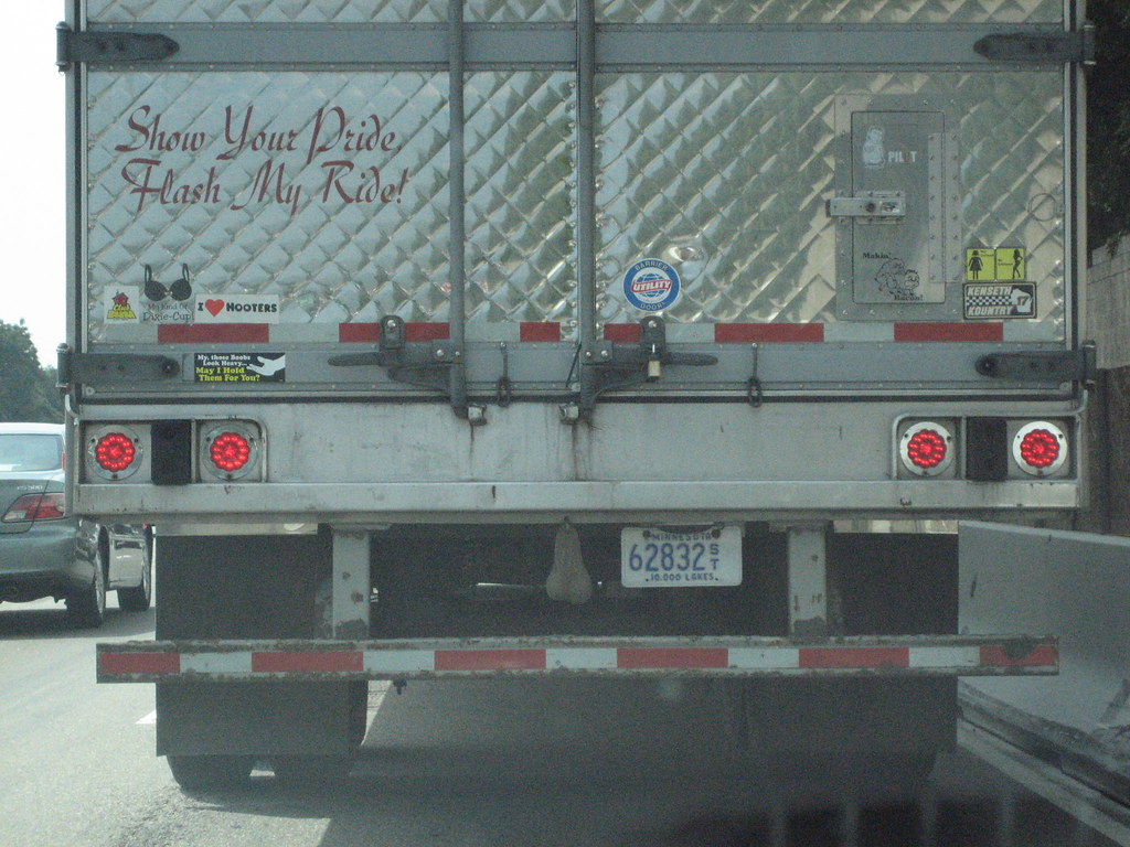wtf random "hanging balls" truck as seen on my way to wo… Flickr