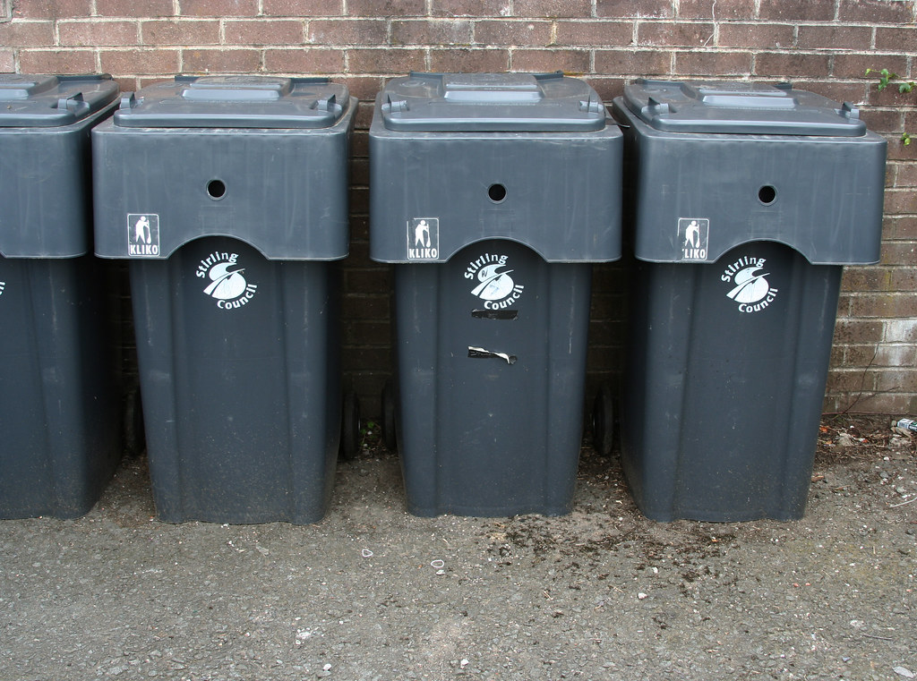 wheelie bin cluster Aberfoyle, Stirlingshire, Scotland, UK… Leo Reynolds Flickr