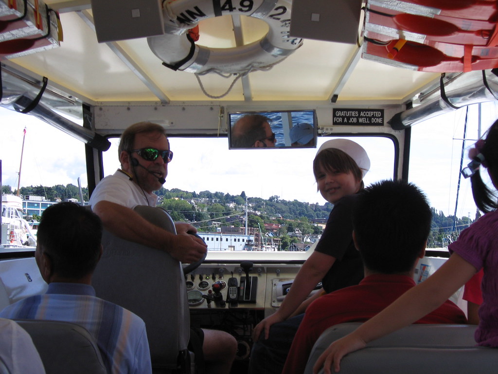 Lane with Duck captain Lane got to sit up front and watch … Flickr