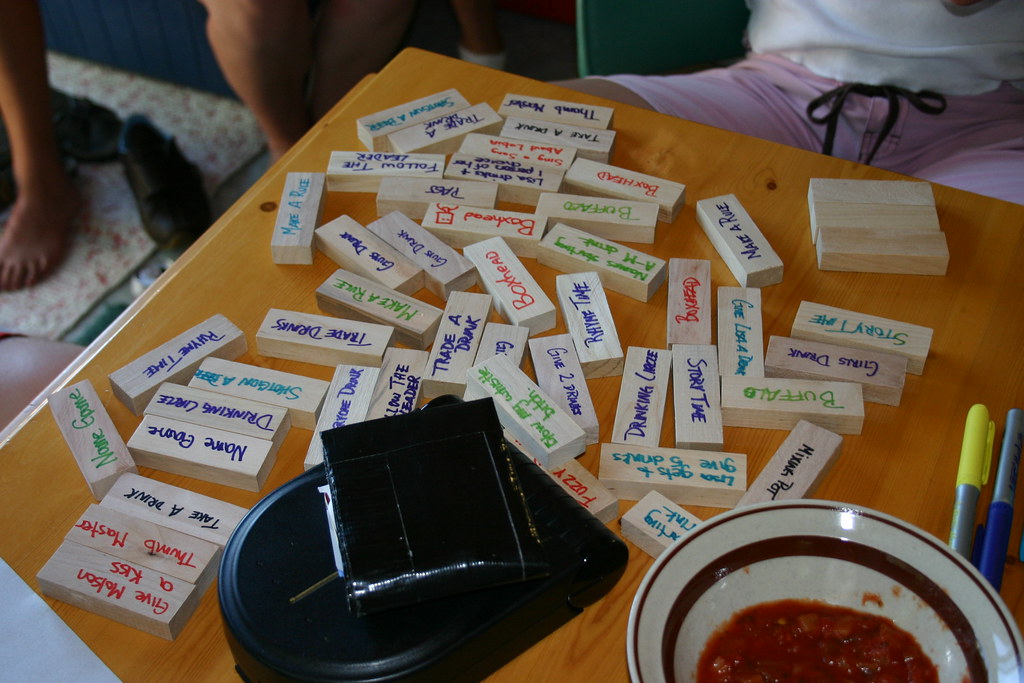 Game Tiles Tiles for our Jengalike drinking game. Mack Male Flickr