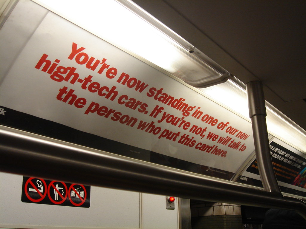 Dumbest MTA Ad In Subway History Who greenlighted this cra… Flickr