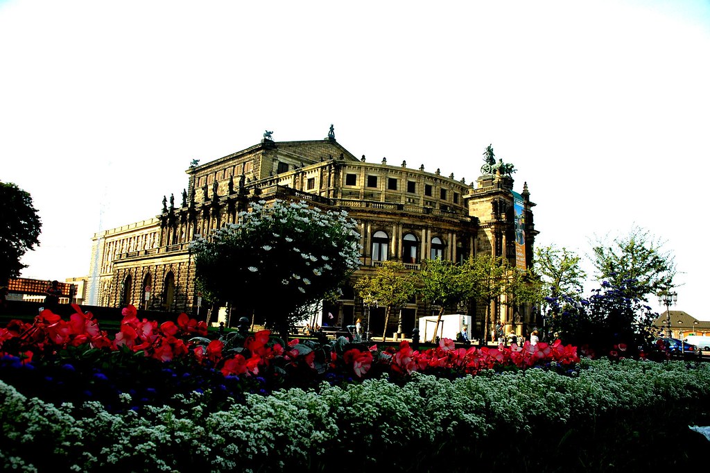 Flowers and the Semperoper Dresden, Germany Christian Scholz Flickr