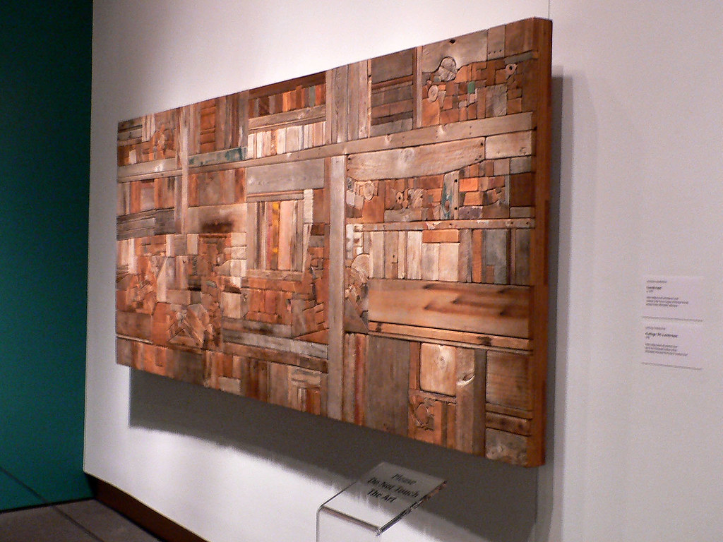 Wood Collage This is a wood collage, the work of artist Ge… Flickr